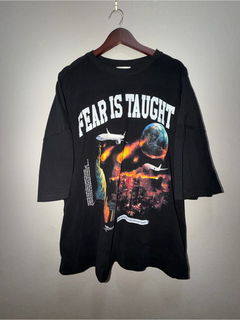 Fear Is Taught Lost Souls Oversized Tee